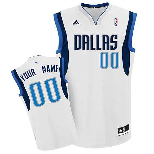 Image Men Dallas Mavericks Customized NBA white Home Jerseys