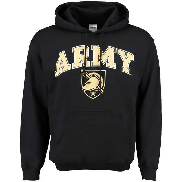 Image Men's Army Black Knights New Agenda Midsize Arch Over Logo Hoodie - Black