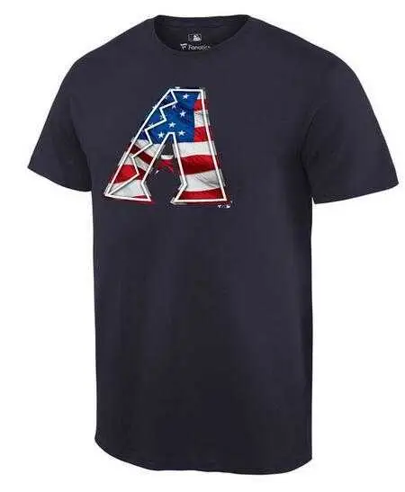 Image Men's Arizona Diamondbacks Navy Banner Wave T-Shirt