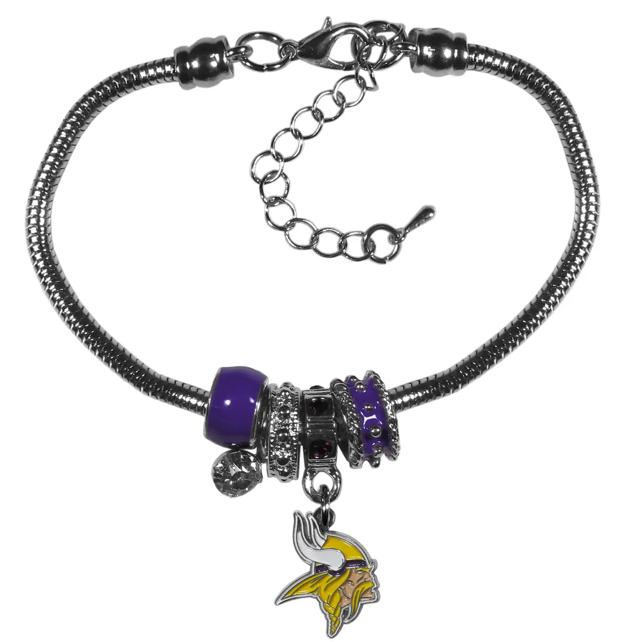 Image Minnesota Vikings Bracelet Euro Bead Style