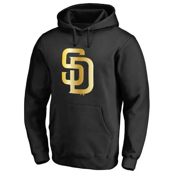 Image Men's San Diego Padres Gold Collection Pullover Hoodie LanTian - Black