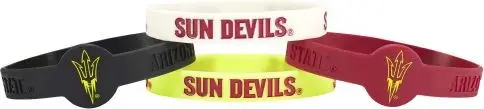Image Arizona State Sun Devils Bracelets - 4 Pack Silicone - Special Order