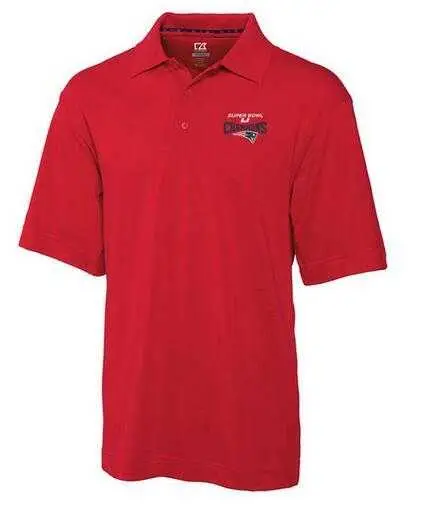 Image New England Patriots Cutter x26 Buck Super Bowl LI Champions DryTec Championship Polo - Red Fengyun