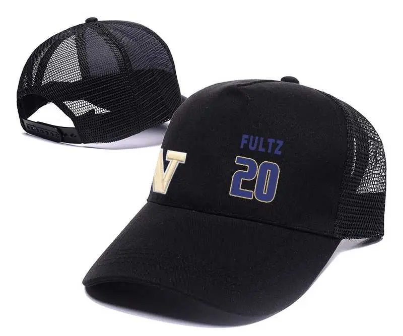 Image Washington Huskies #20 Markelle Fultz Black College Basketball Adjustable Mesh Hat