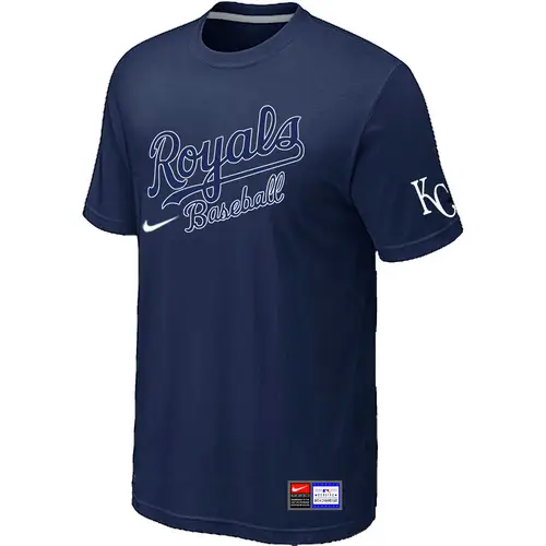 Image Kansas City Royals D.Blue Nike Short Sleeve Practice T-Shirt
