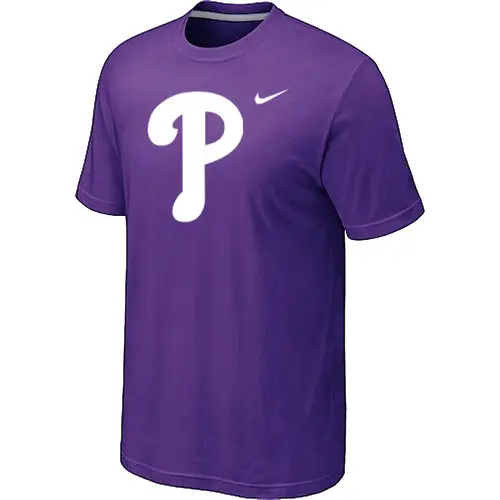Image Philadelphia Phillies Heathered Purple Nike Blended T-Shirt