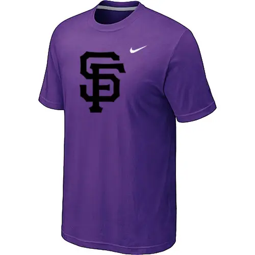 Image San Francisco Giants Heathered Purple Nike Blended T-Shirt