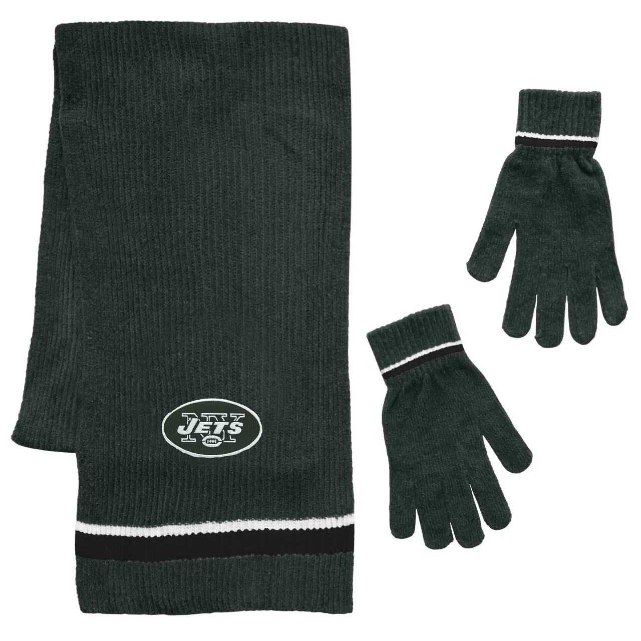 Image New York Jets Scarf and Glove Gift Set Chenille